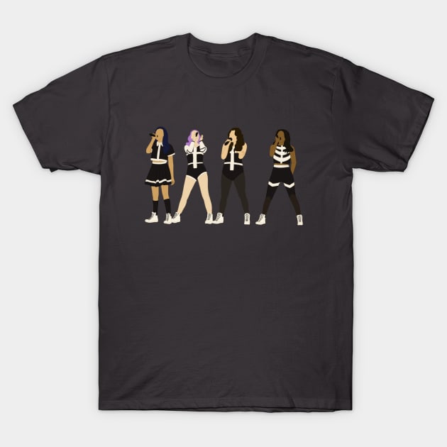 Little Mix DNA tour black and white outfit OT4 T-Shirt by maxtrology